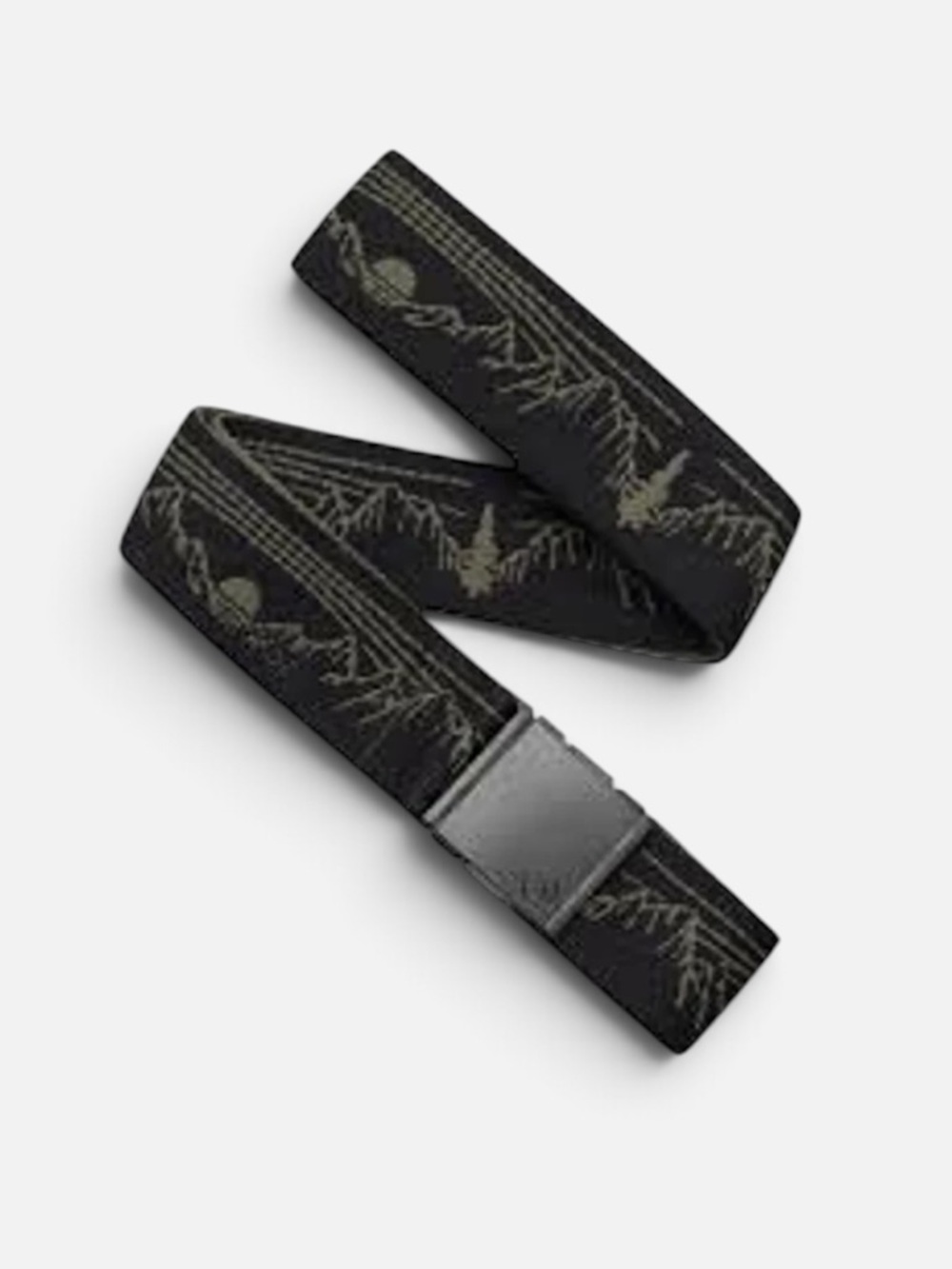 ARCADE OUT OF RANGE Stretch Belt, 1.5”x30x40” Green black Unisex